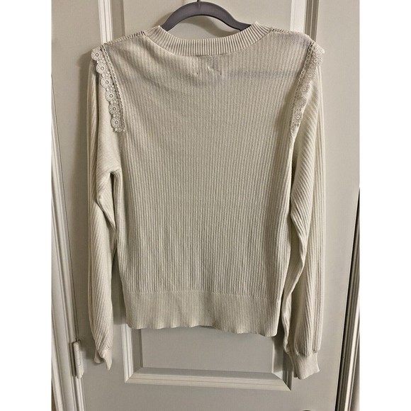 Elie Tahari Women's Silk Blend Open Knit Sweater - Picture 7 of 11